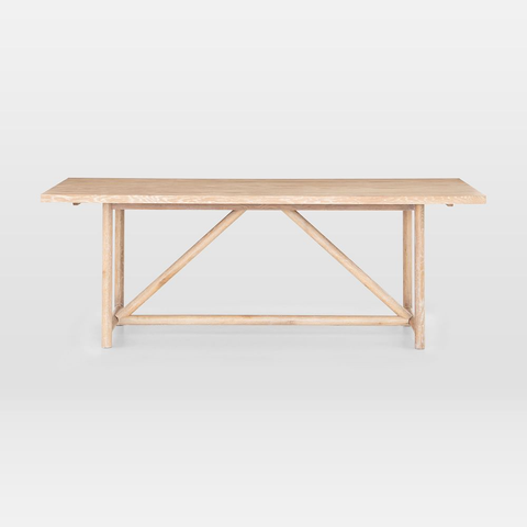 Modern Oak Rectangle Dining Table (84") | Rectangle Dining Table ... with regard to Modern Oak Dining Table Rectangular